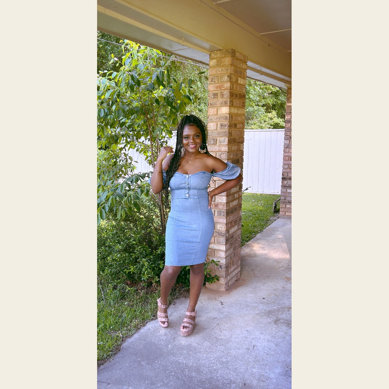 Pretty Little Thing Denim Dress – Thee Rose Gold Boutique